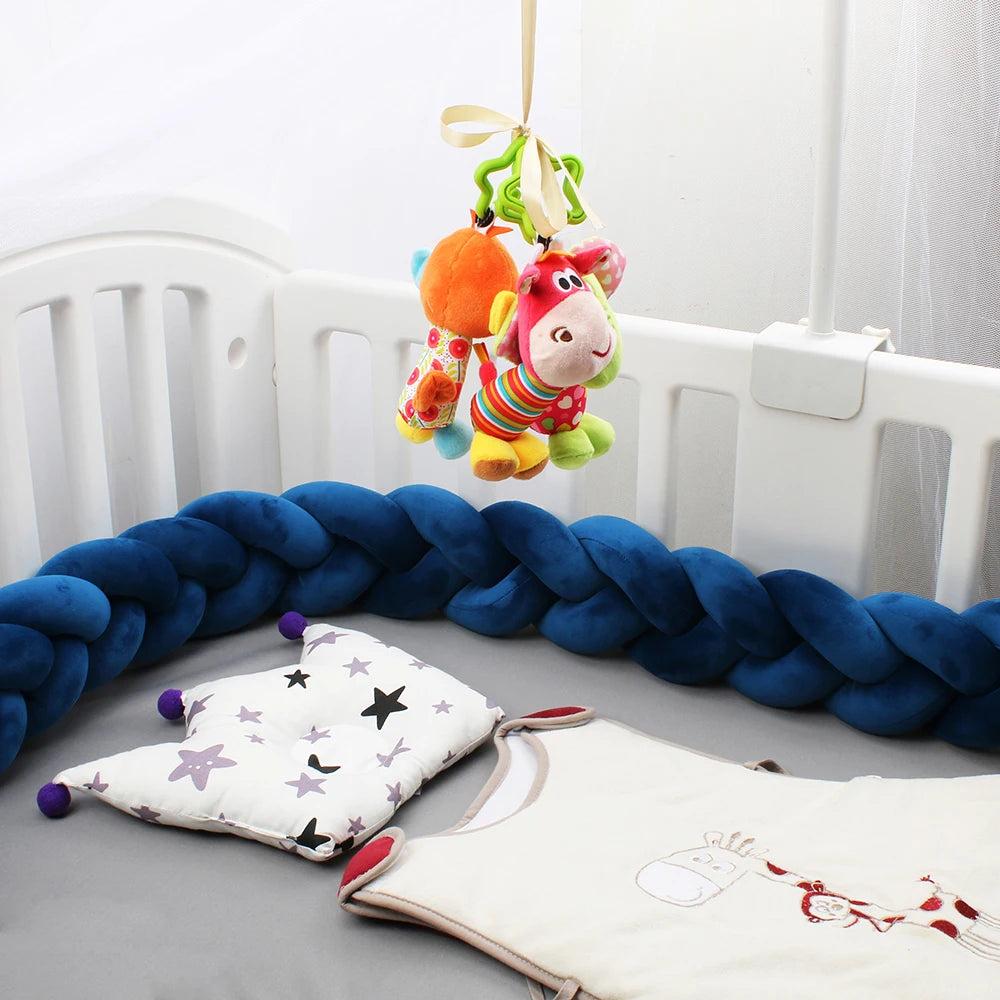 Tresse de Lit Bébé - Bleu Foncé