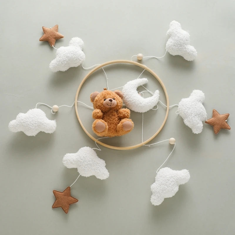 Mobile de lit - Ourson Marron