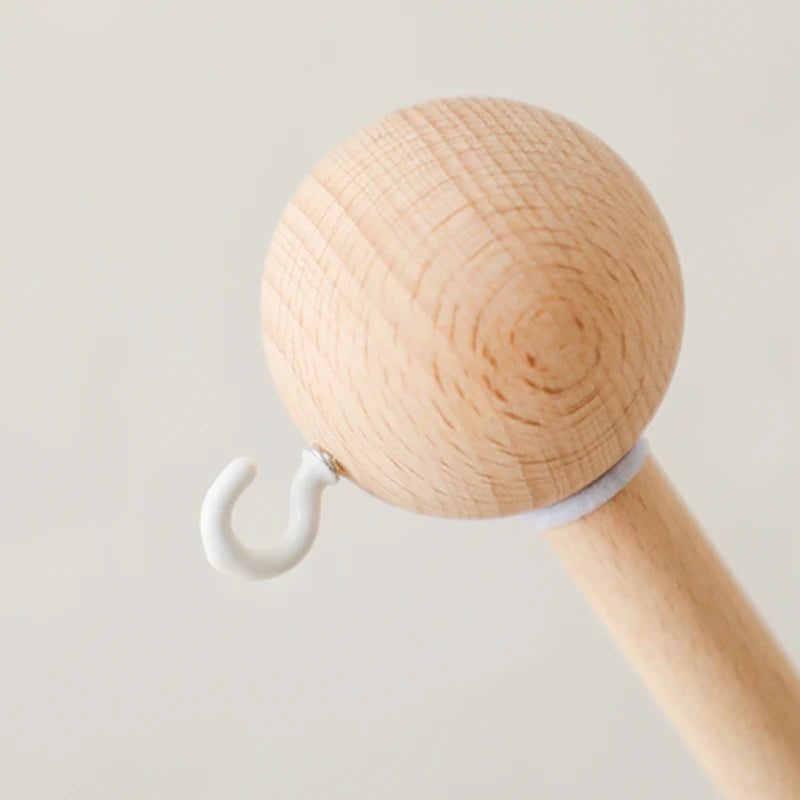 Support en bois mobile de lit bébé