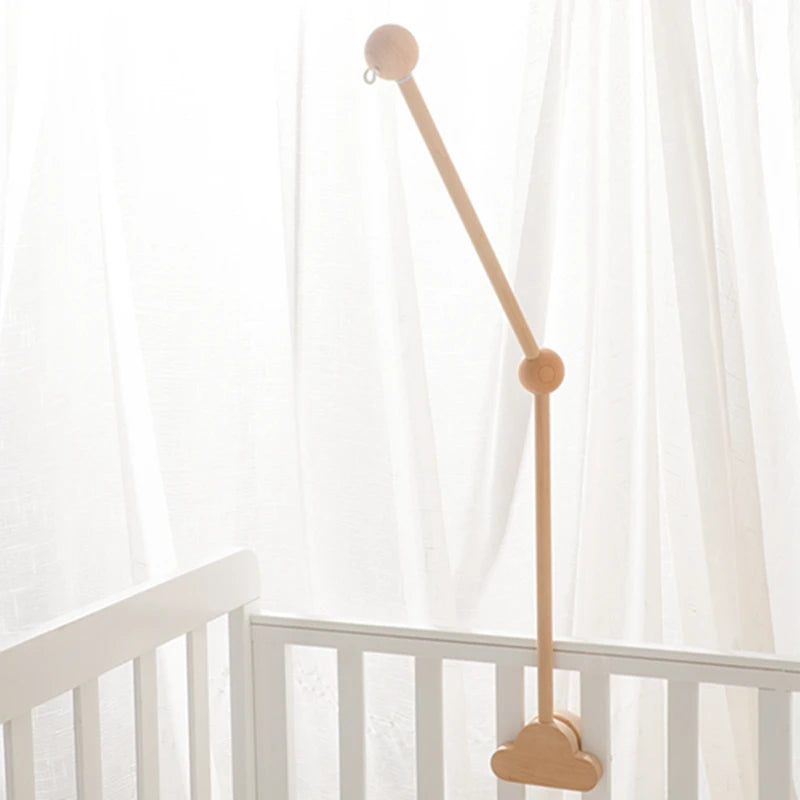 Support en bois mobile de lit bébé