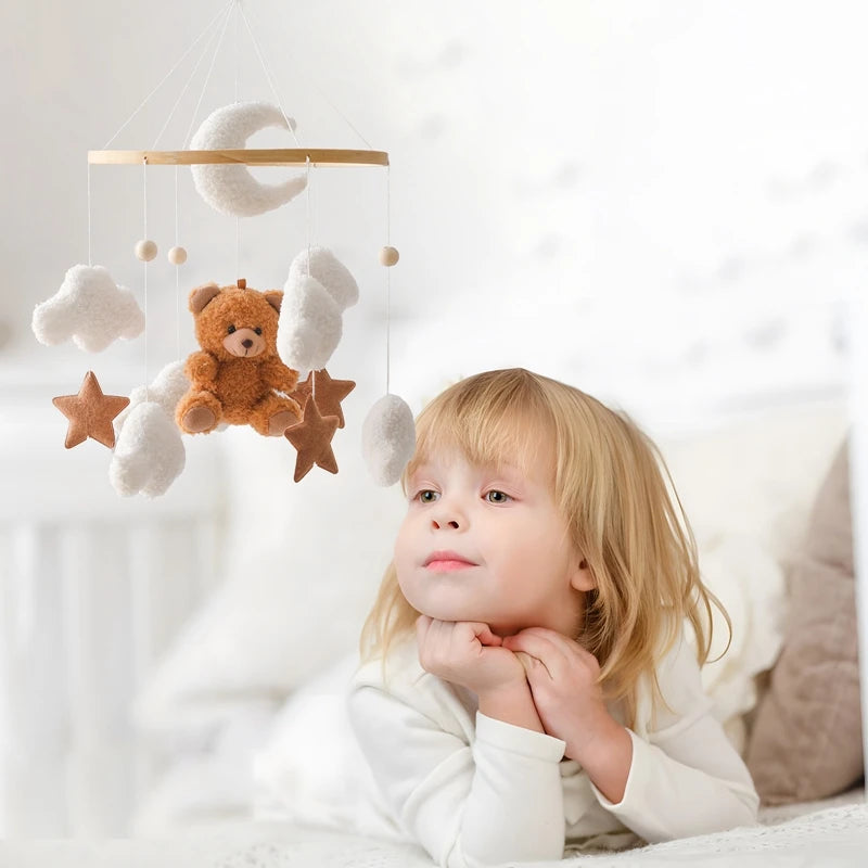 Mobile de lit - Ourson Marron