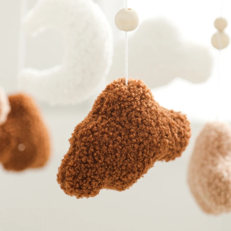 Mobile de lit - Nuage Marron