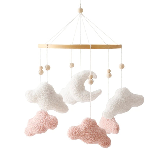 Mobile de lit - Nuage Rose