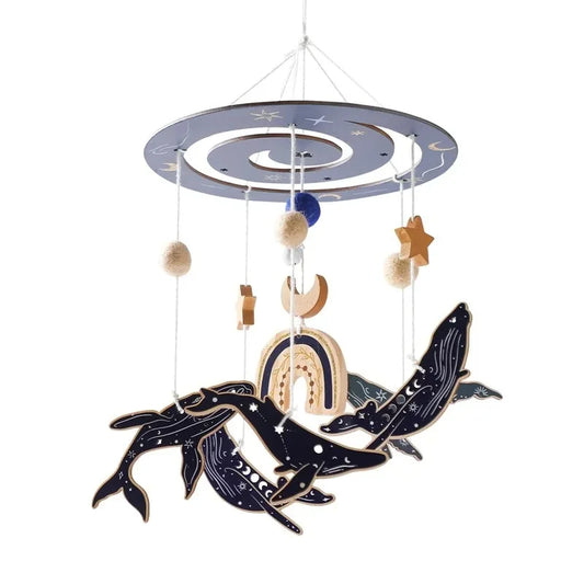 Mobile de lit - Baleine en Bois