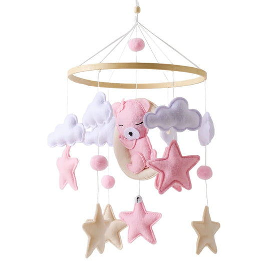 Mobile de lit - Ourson Rose