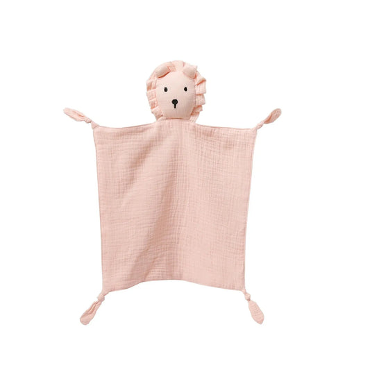Doudou bébé - Lion rose