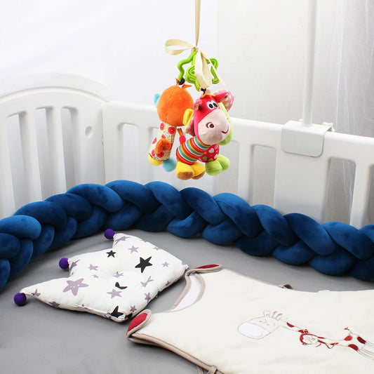 Tresse de Lit Bébé - Bleu Foncé