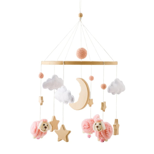 Mobile de lit - Mouton Rose