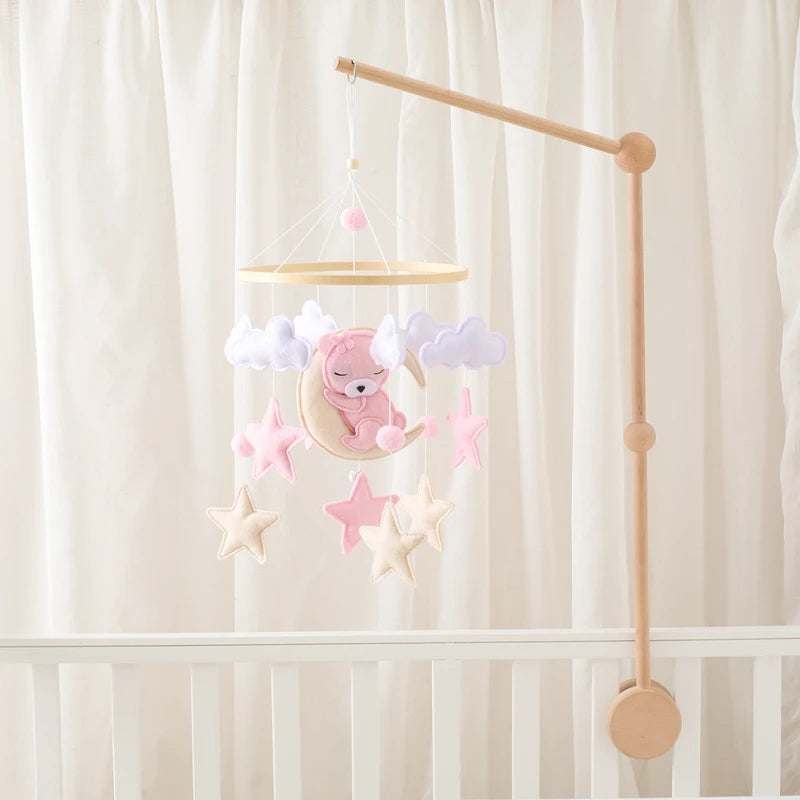 Mobile de lit - Ourson Rose