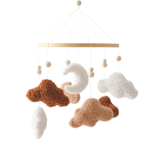 Mobile de lit - Nuage Marron
